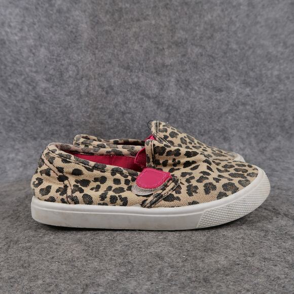 Swiggles Shoes Toddler 9 Sneakers Leopard Animal Print Casual Flat Slip On Kids - Picture 1 of 11